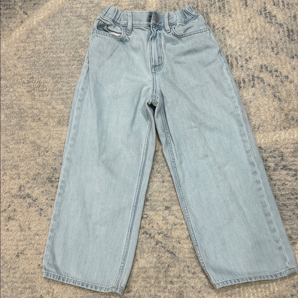 Uniqlo Kids Light Blue Wide Leg Jeans